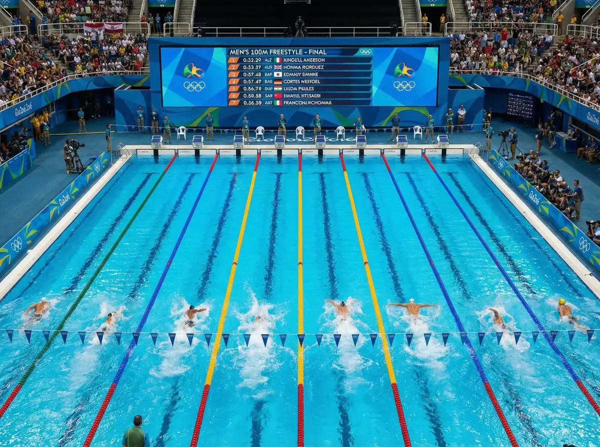 hth体育 报道奥运游泳赛事精彩瞬间